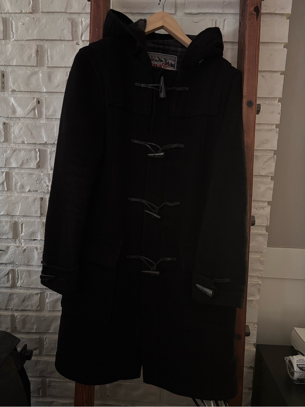TNA Hooded Wool Duffle Coat